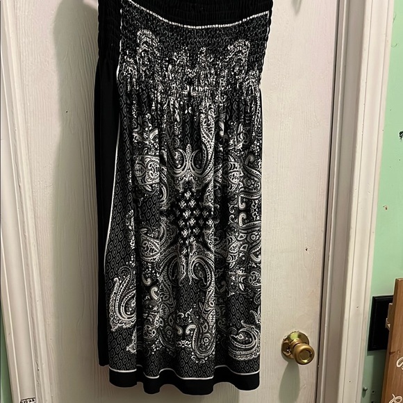 Just Love Black and White Mini Dress - Picture 3 of 6